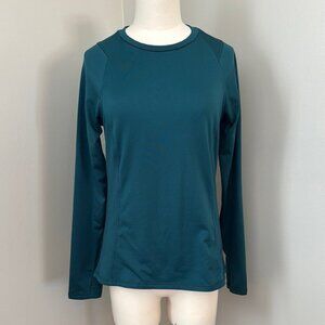 Spyder Fleece Lined Long Sleeve Top Teal Sz S